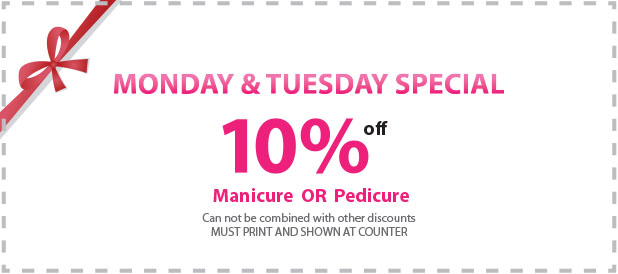 The special deals on every Monday and Thursday.