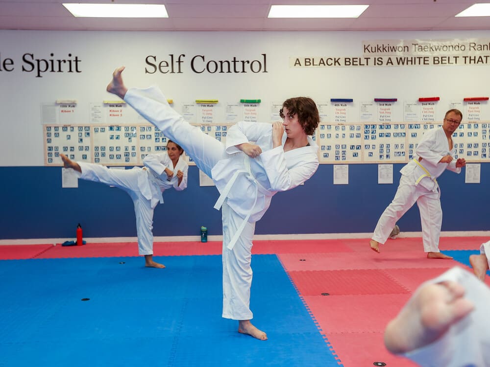 a group of people with white belt taekwondo in Norristown PA
