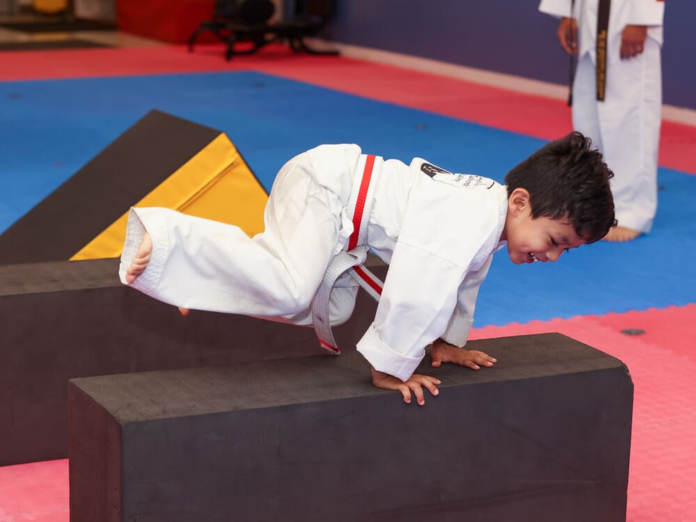 a young boy taking his little ninja session with joy in Norristown PA