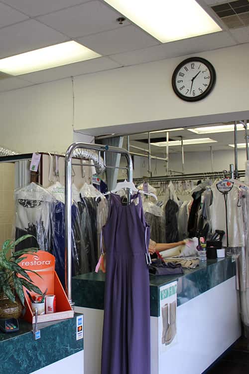 A Hanged Purple Dress