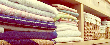 Clean towels and pajamas